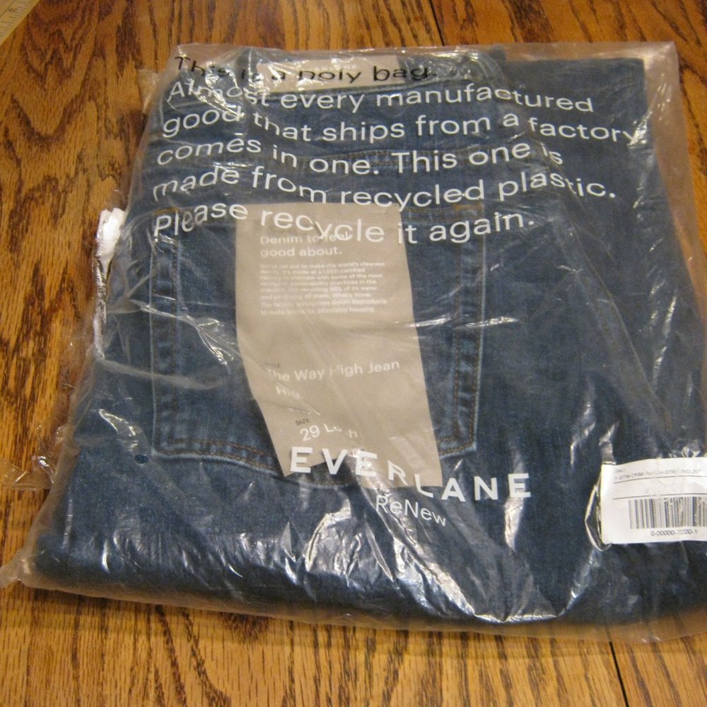 NEW Everlane The Way High Jeans Organic Cotton 29 Long